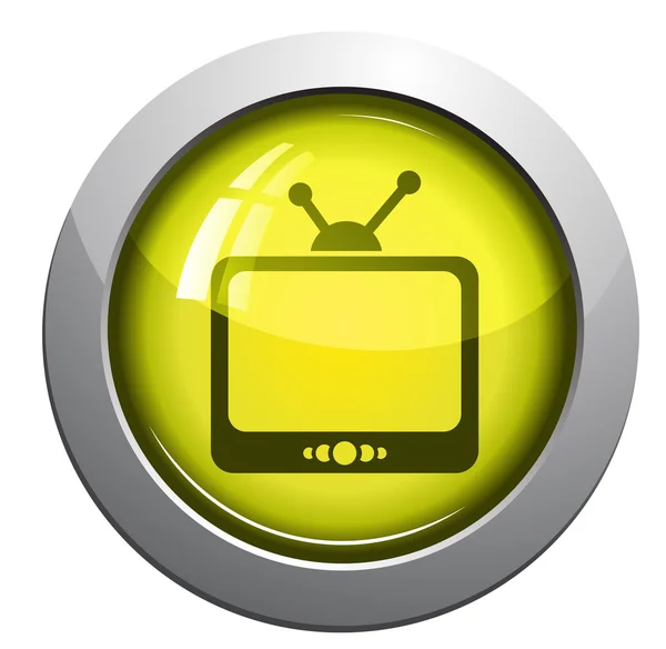 Television, vector icon — Stock Vector