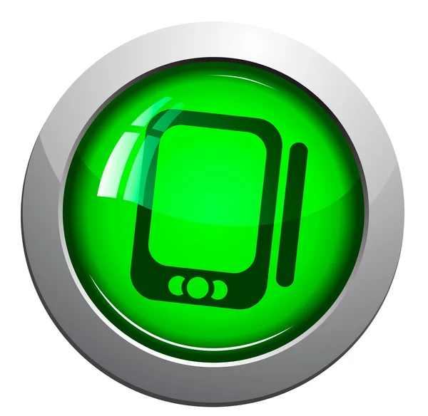 Handy-Ikone mit Touchscreen-Technologie — Stockvektor