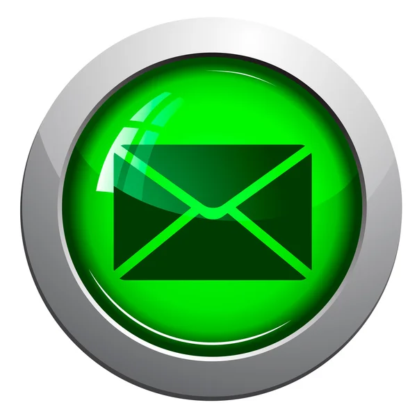 Mail, vetor web ícone brilhante — Vetor de Stock
