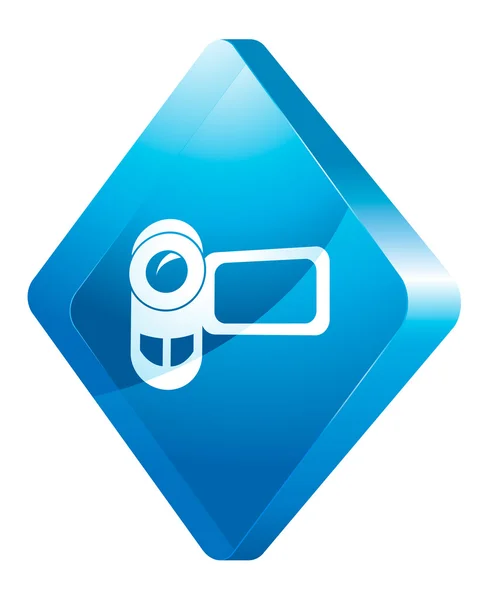 Icono vectorial de la videocámara — Vector de stock