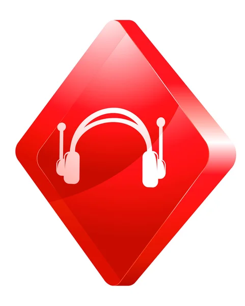 Radiowy słuchawkowe, ikona wektor — Wektor stockowy
