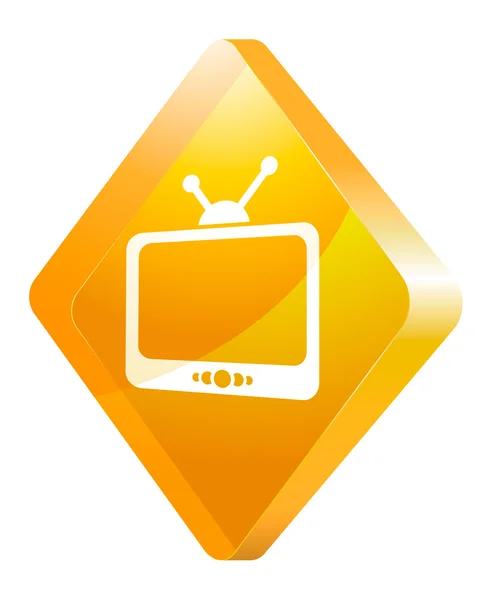 Television, vector icon — Stock Vector
