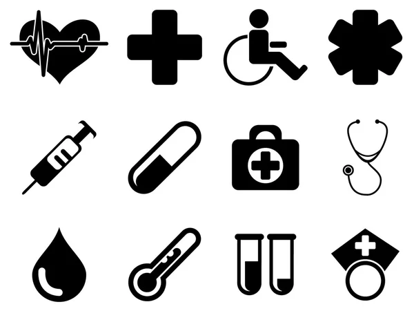 Reihe medizinischer Symbole — Stockvektor
