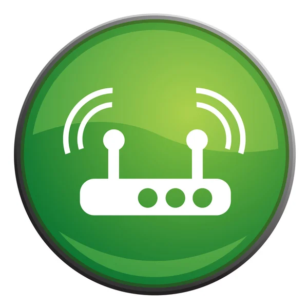 Icon of wireless router — Stock Vector