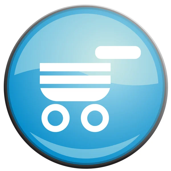 Cart vector web site icon — Stock Vector