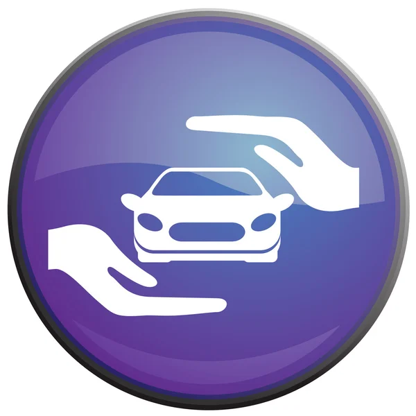 Samochód ubezpieczenie wektor ikona — Wektor stockowy