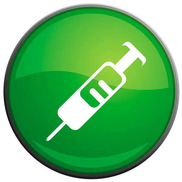 Syringe, vector icon — Stock Vector