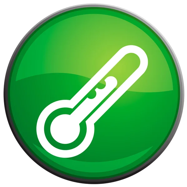 Thermometer, vector pictogram — Stockvector