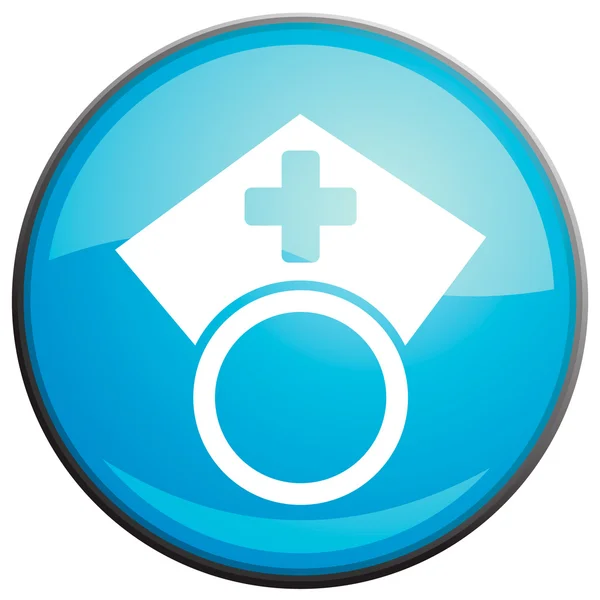 Medical personnel, vector icon — Stock Vector