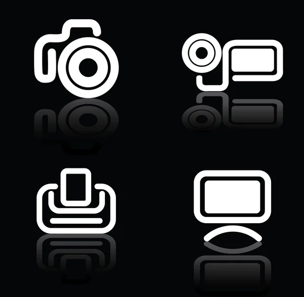 Icônes pour les sites — Image vectorielle