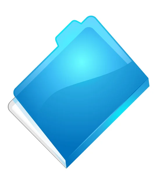 Blauwe map — Stockvector