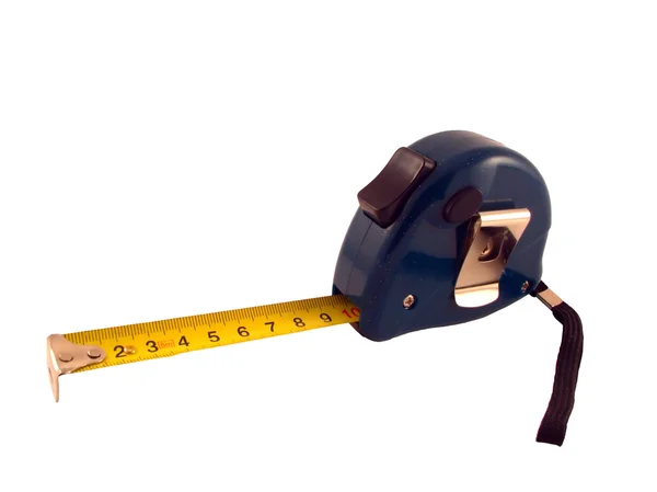 Measuring roulette on white — Stock Photo, Image