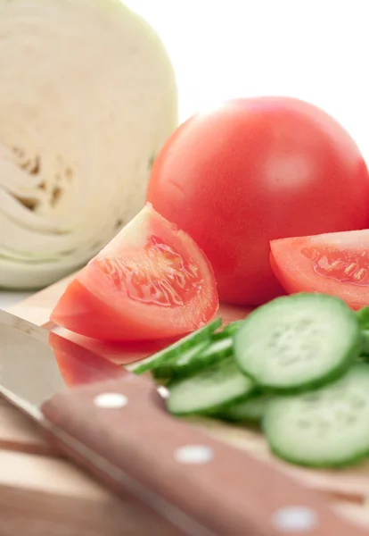 stock image Vegetables and knife