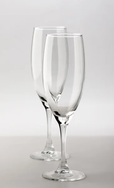 Couple of empty glasses — Stock Photo, Image