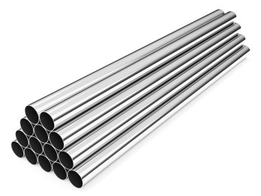 Stainless steel tubes clipart