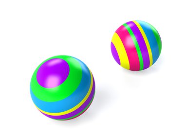 Childrens colored ball clipart