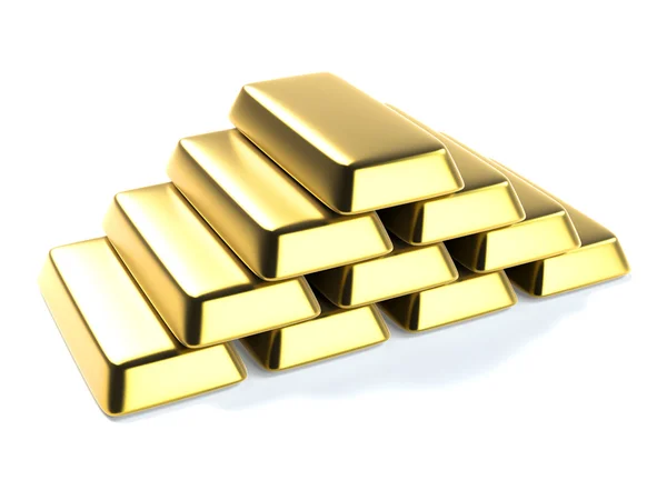 Altın bullions — Stok fotoğraf