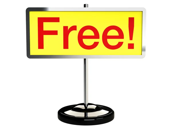 Free sign board — Stock Photo, Image