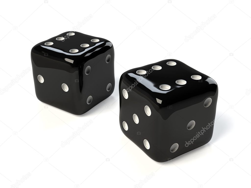 Two black dices