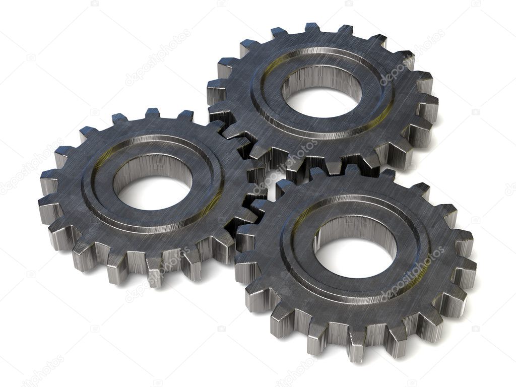 Three gear wheels