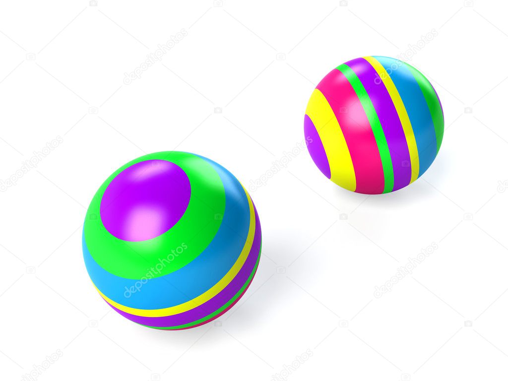 Childrens colored ball