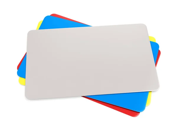 Bunch of colorful business cards — Stock Photo, Image