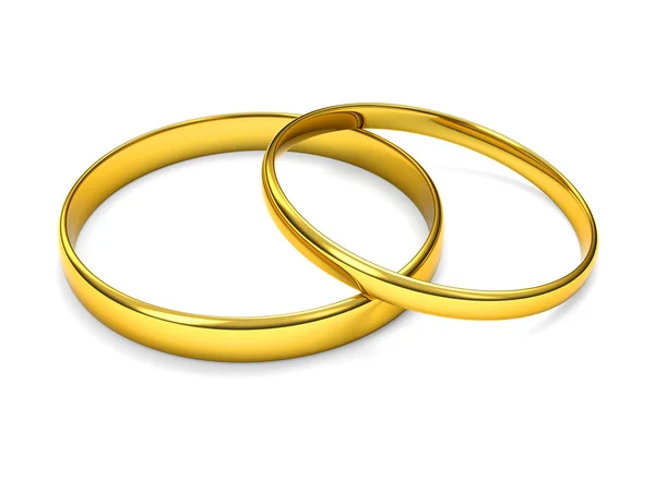 stock image Golden wedding rings