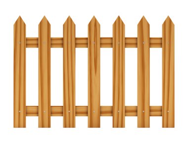 Wooden fence clipart