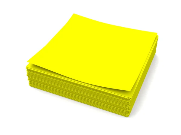 Uma pilha de papel de nota de escritório — Fotografia de Stock