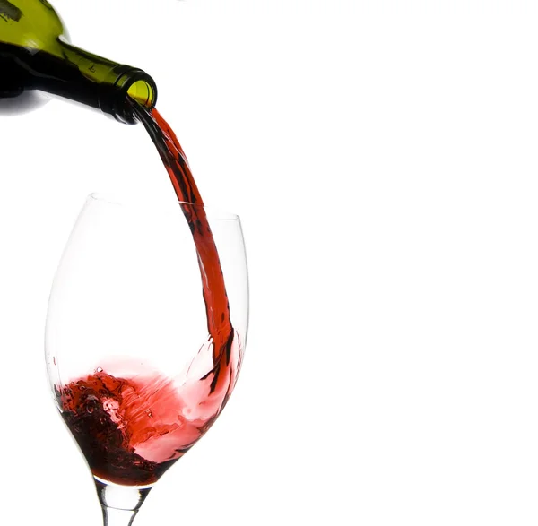 Glas wijn restaurant Stockafbeelding