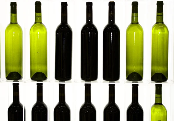 Algumas garrafas de vinho — Fotografia de Stock