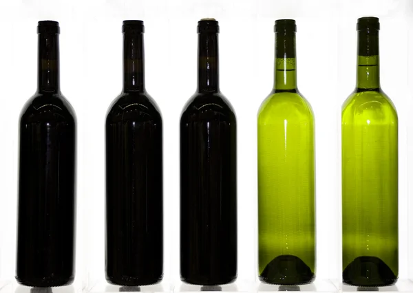 Några flaskor vin — Stockfoto
