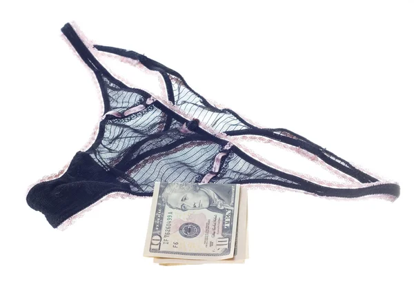 Spodní prádlo ženské prostituce — Stock fotografie