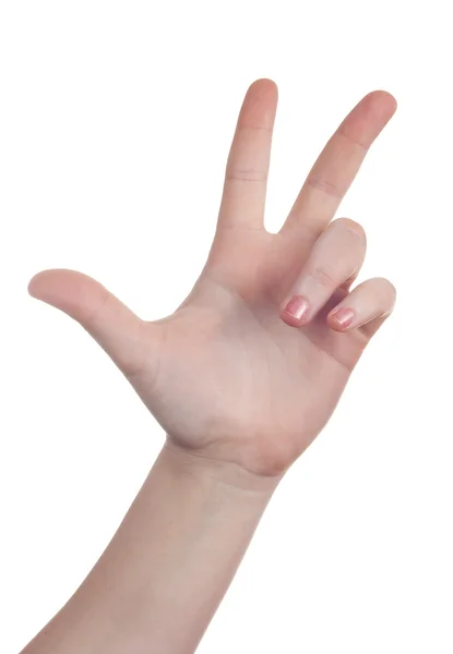 Символом знак рукою — стокове фото