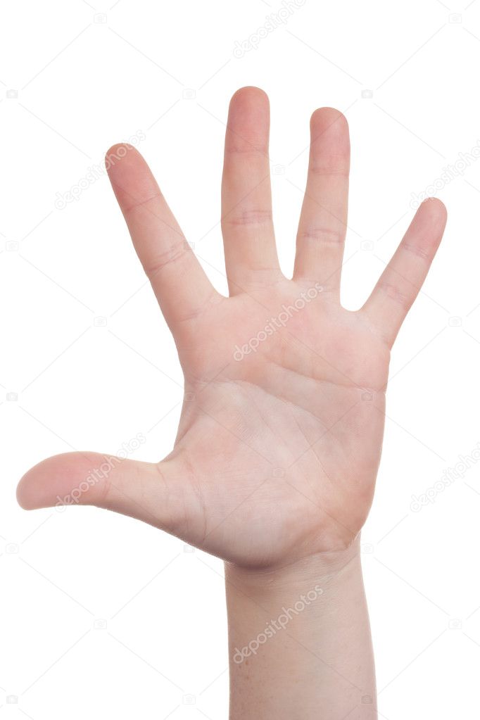 Hand sign symbol