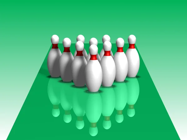 3D. Bowling — Stock Photo, Image