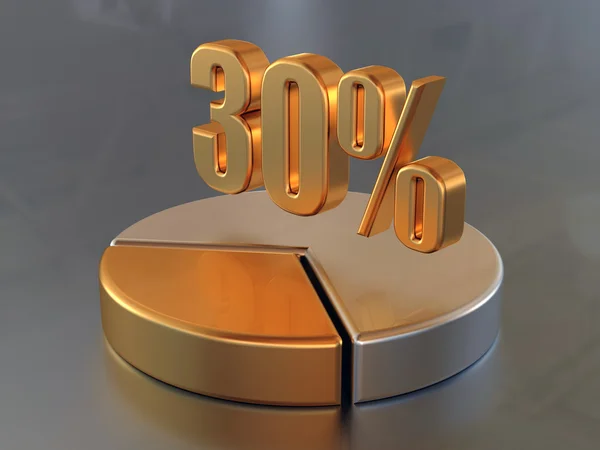 Символ "30% " — стокове фото