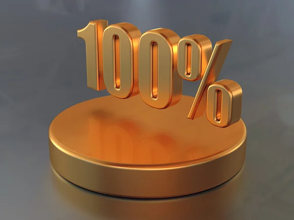 Símbolo "100% " — Fotografia de Stock