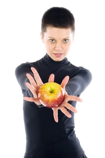 stock image Girl with apple