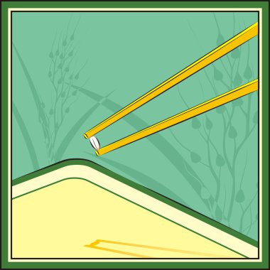 Rice seed clipart