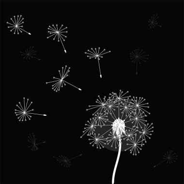 Abstract dandelion clipart