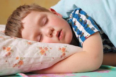 Sleeping boy clipart