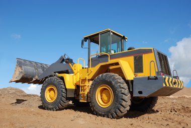 Wheel loader clipart