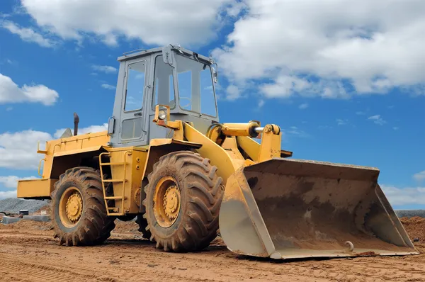 Wiel loader bulldozer — Stockfoto
