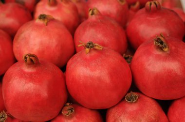 Red pomegranates clipart