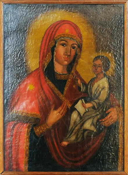 明斯克图标的上帝和耶稣的母亲 — 图库照片