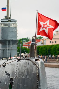 Russian diesel submarine clipart