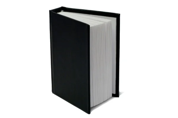 Kniha s černým krytem — Stock fotografie