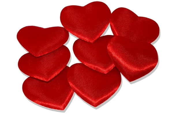 Σωρό από κόκκινες καρδιές — Φωτογραφία Αρχείου
