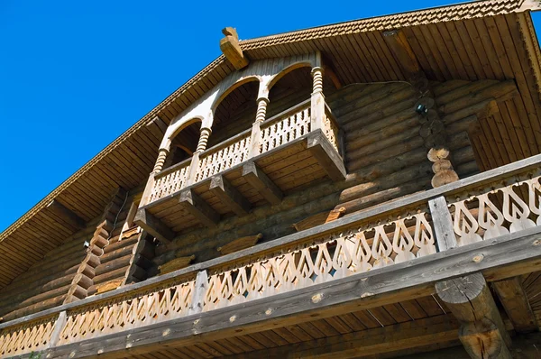 stock image Roof of wooden big house